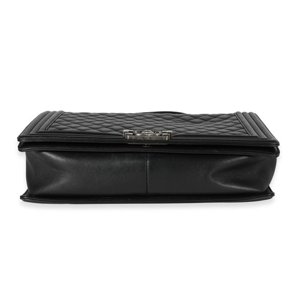 Chanel Black Quilted Lambskin Large Boy Bag - Picture 5 of 8